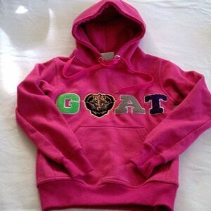 The GOAT girls pullover hooded sweatshirt size YM